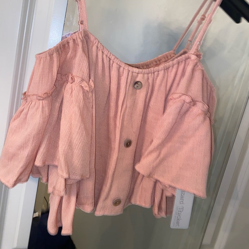 Lizard thicket crop top
